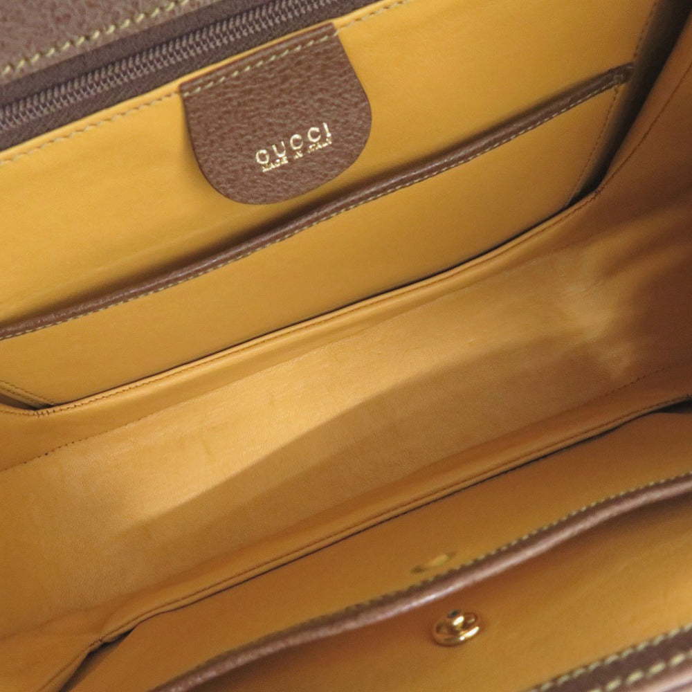 Gucci Handbag 000 926 0633 Leather Brown 2Way Bamboo Women