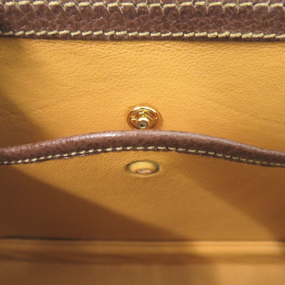 Gucci Handbag 000 926 0633 Leather Brown 2Way Bamboo Women