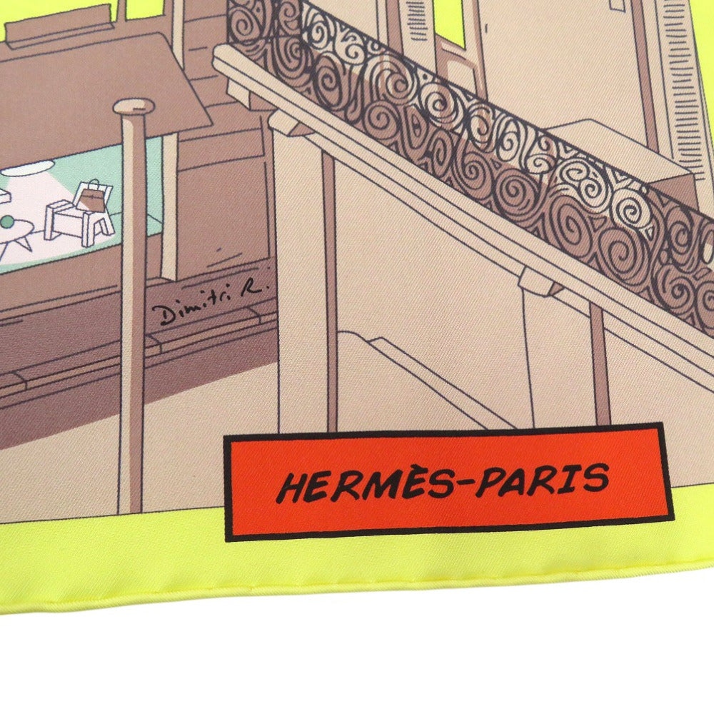 Hermes Scarf Silk Multicolor Carre90 Space Shopping Au Faubourg City And Ufopattern Space Shopping