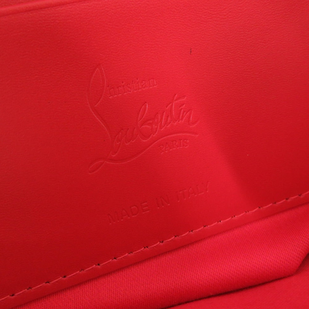 Christian Louboutin Shoulder Bag Patent Leather Black Chainshoulder Bag Women