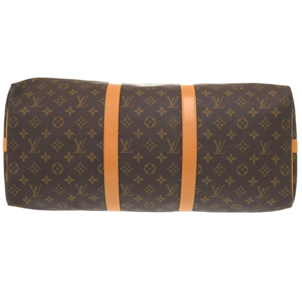 Louis Vuitton Boston Duffel Bag M41416 Monogram Canvas Brown Monogram Keepall Bandouliere50 Mens