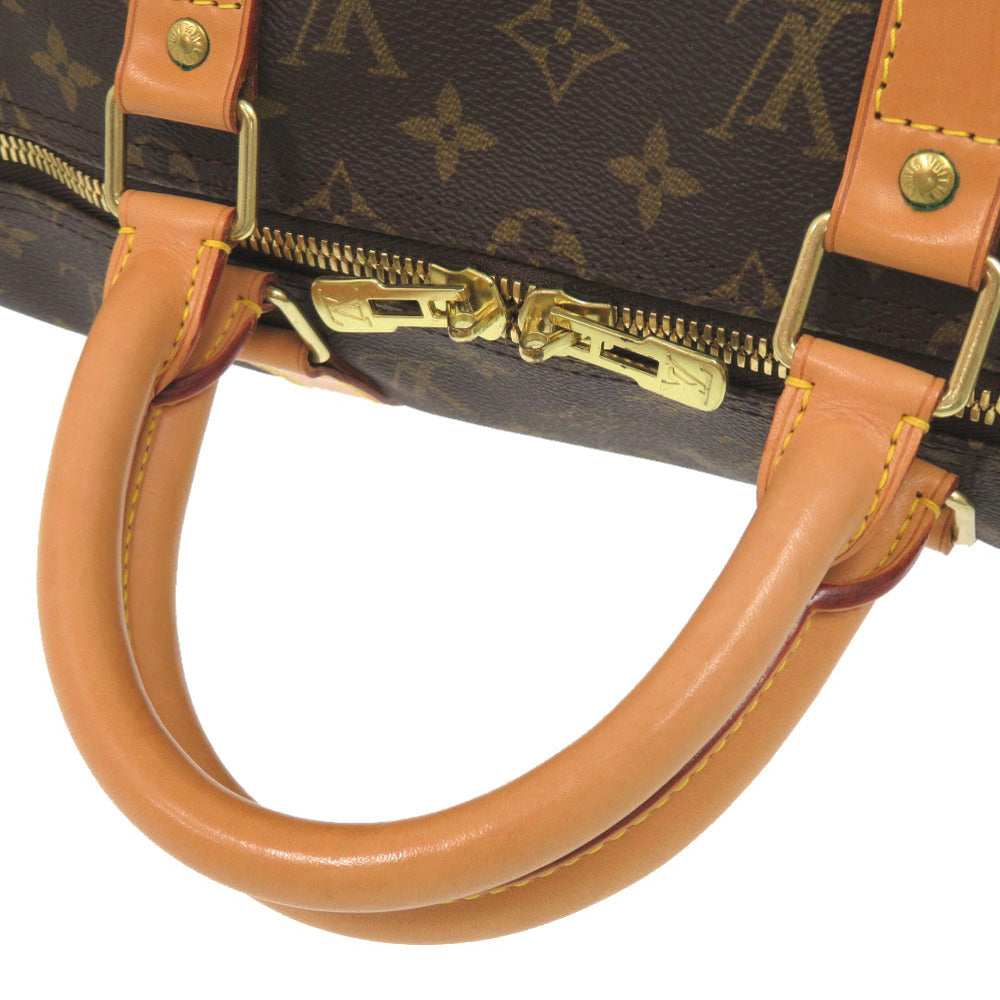 Louis Vuitton Boston Duffel Bag M41416 Monogram Canvas Brown Monogram Keepall Bandouliere50 Mens