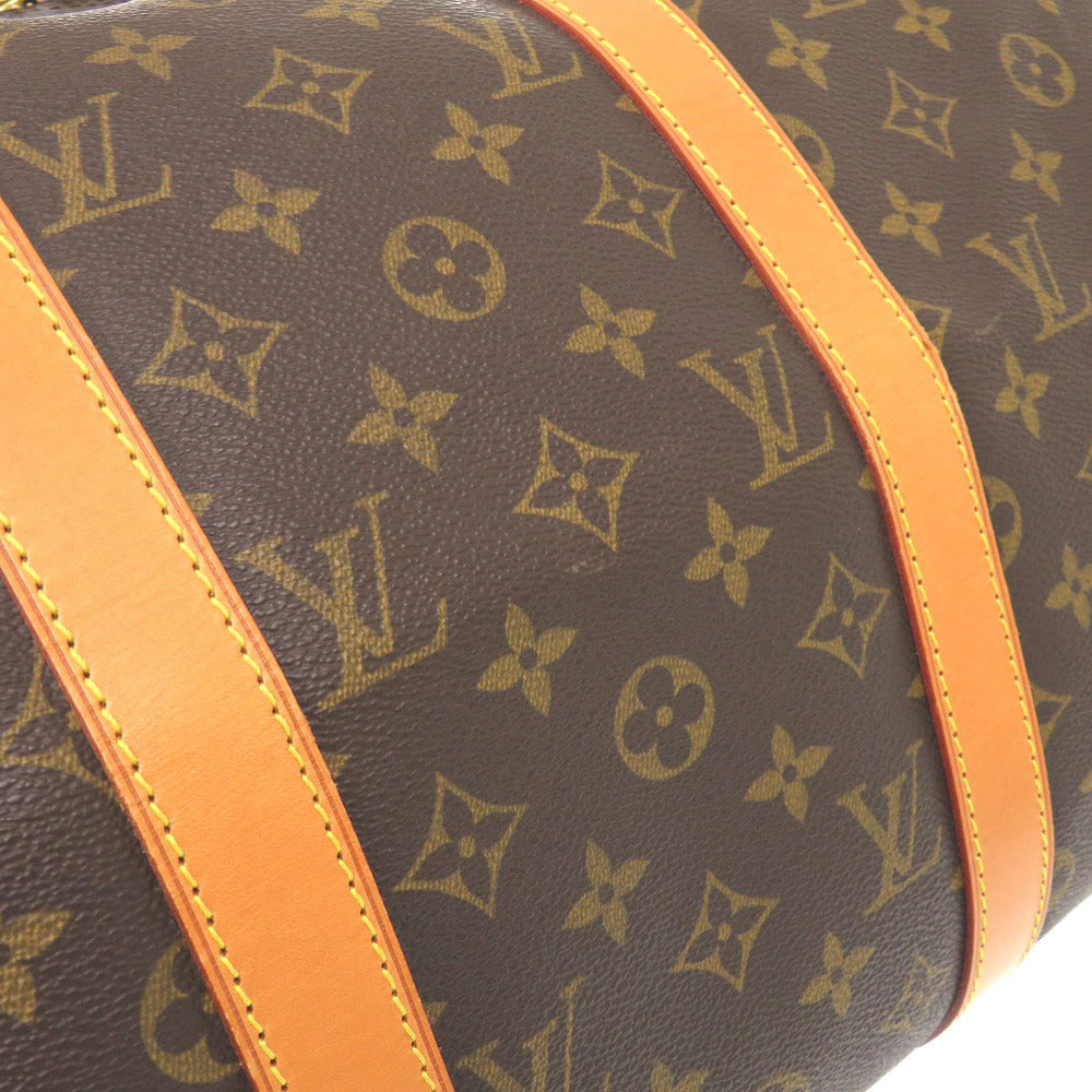 Louis Vuitton Boston Duffel Bag M41416 Monogram Canvas Brown Monogram Keepall Bandouliere50 Mens