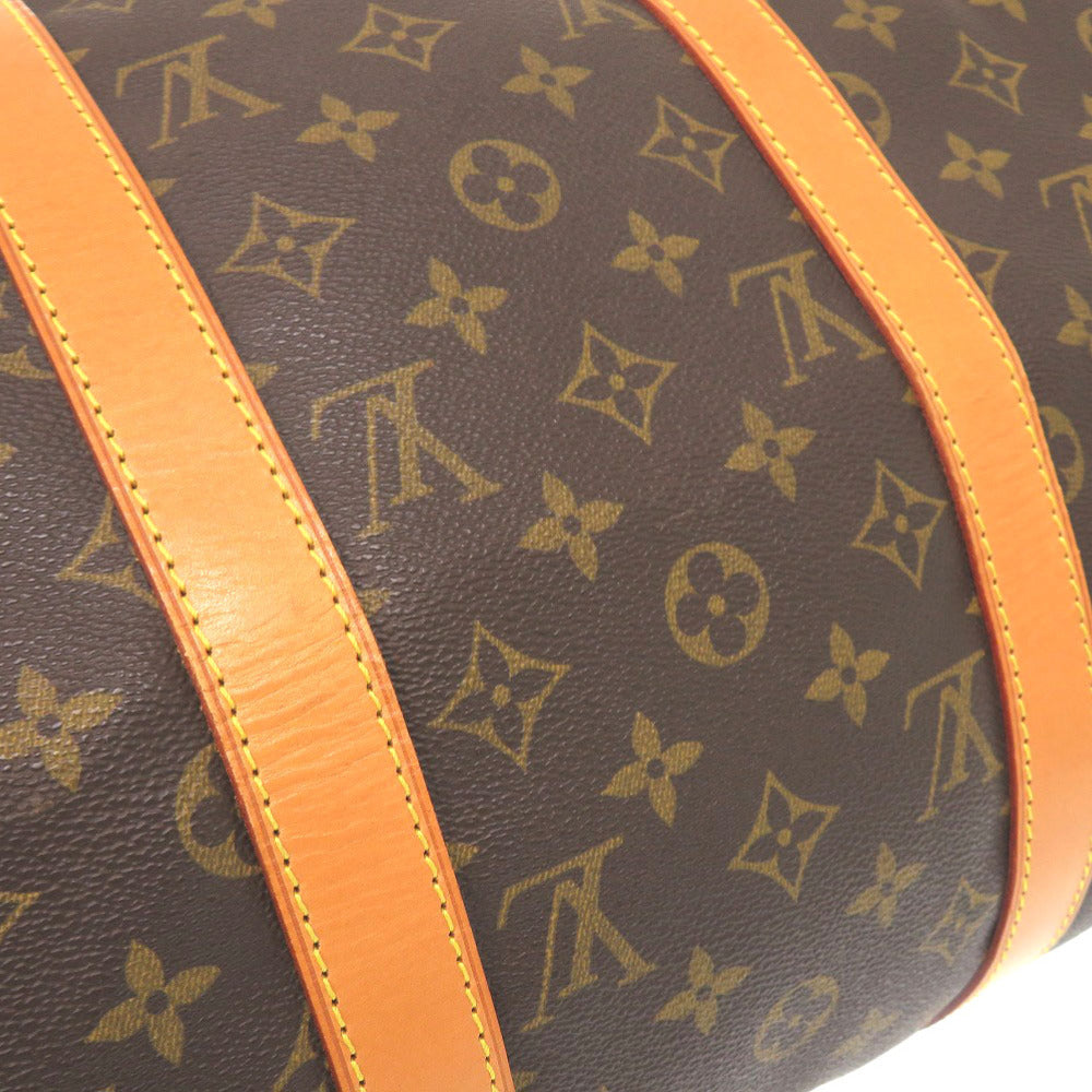 Louis Vuitton Boston Duffel Bag M41416 Monogram Canvas Brown Monogram Keepall Bandouliere50 Mens