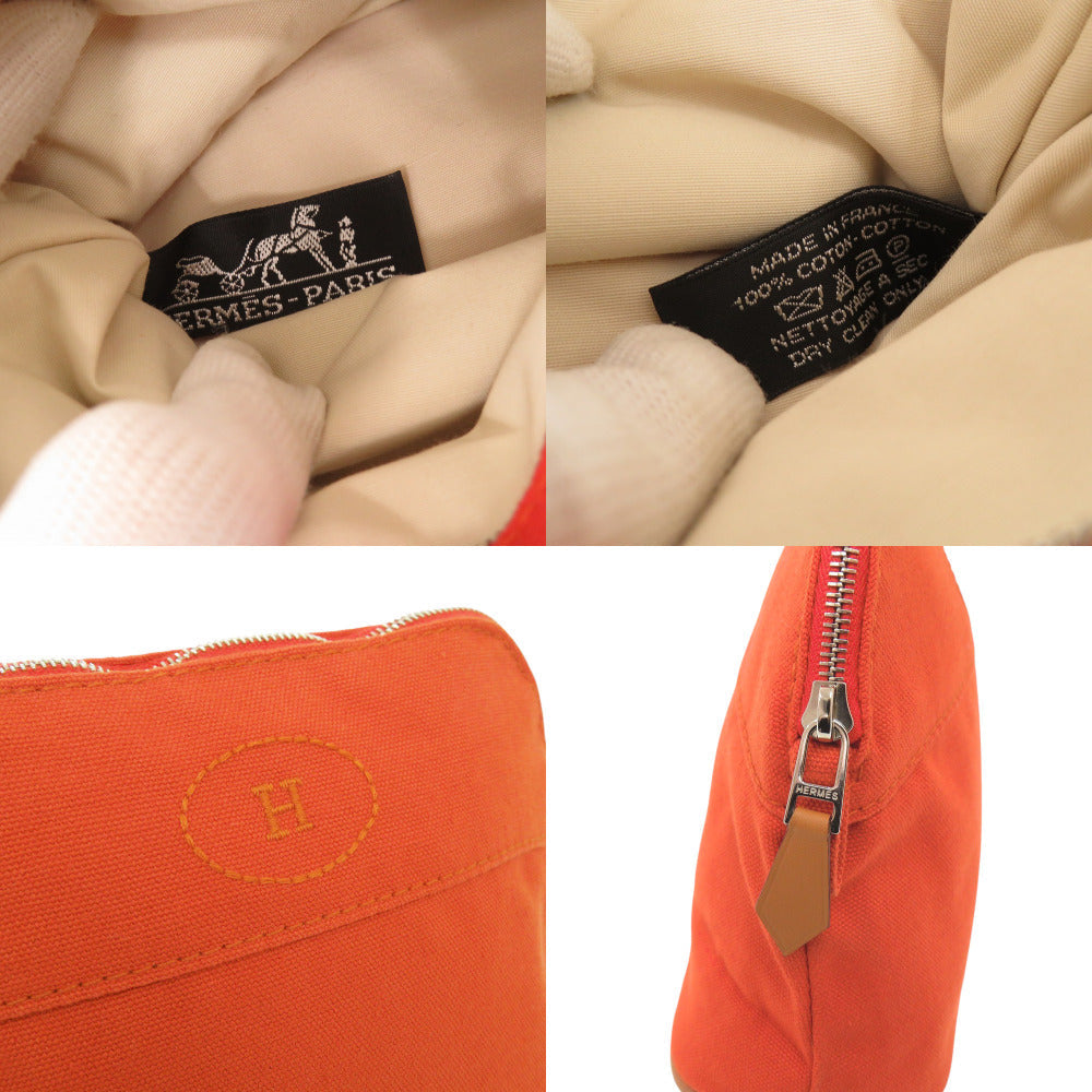 Hermes Pouch Cotton Orange Bolide Pouch 20 Pm