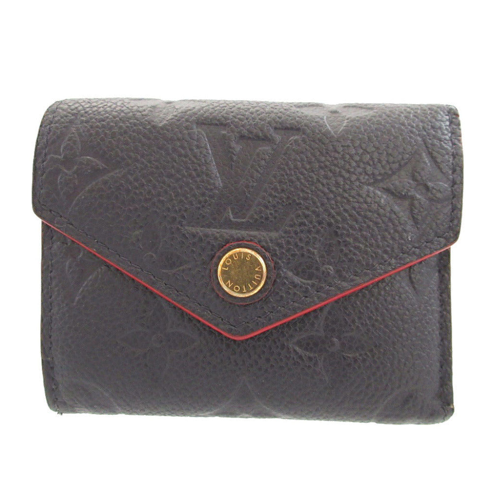 Louis Vuitton Bifold Wallet M58880 Monogram Ann Platt Navy Monogram Ann Platt Portefeuille Zoe
