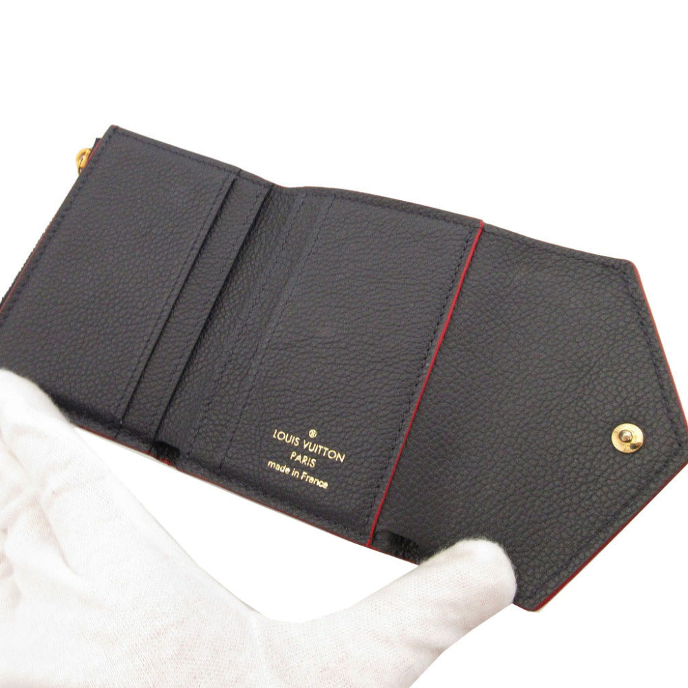 Louis Vuitton Bifold Wallet M58880 Monogram Ann Platt Navy Monogram Ann Platt Portefeuille Zoe