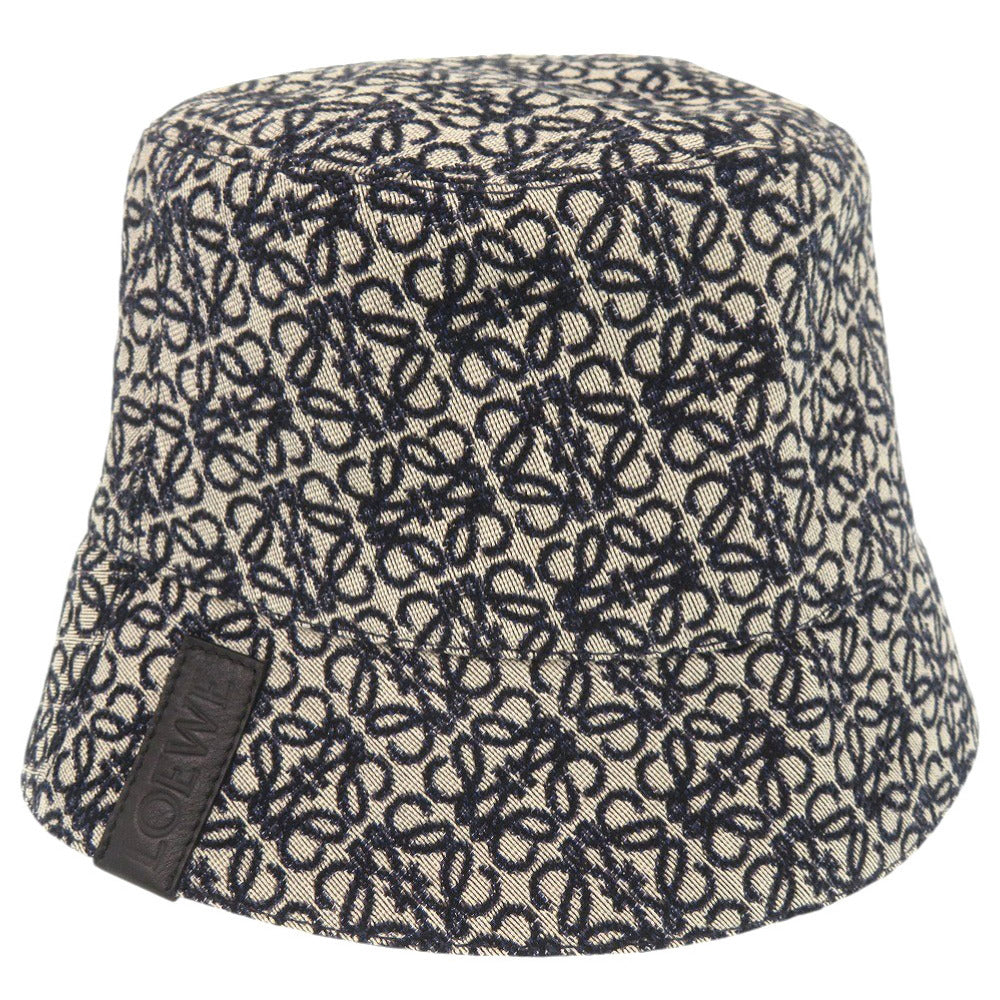 Loewe Other Hats K820Hb1X13 Cotton, Polyester Beige Bucket Hat Anagram Unisex(Unisex) 58