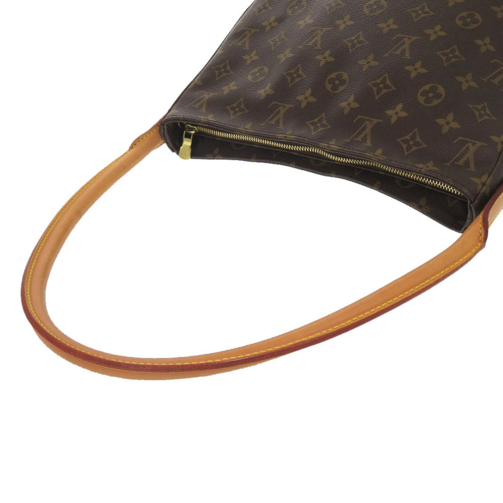 Louis Vuitton Shoulder Bag M51145 Monogram Canvas Brown Monogram Loopinggm