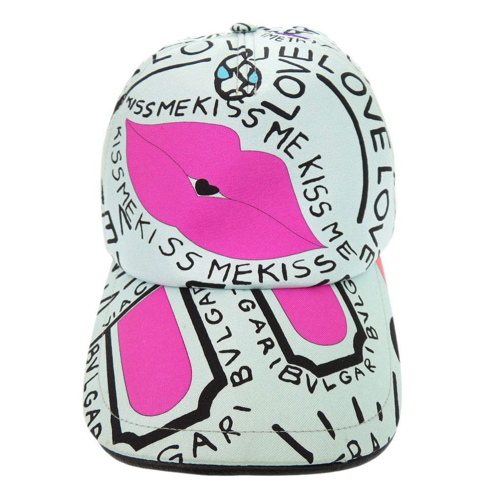 Bvlgari Cap Silk, Cotton, Leather Multicolor Store Limited Pop-Up Cone Onomatopoeia Bulgari