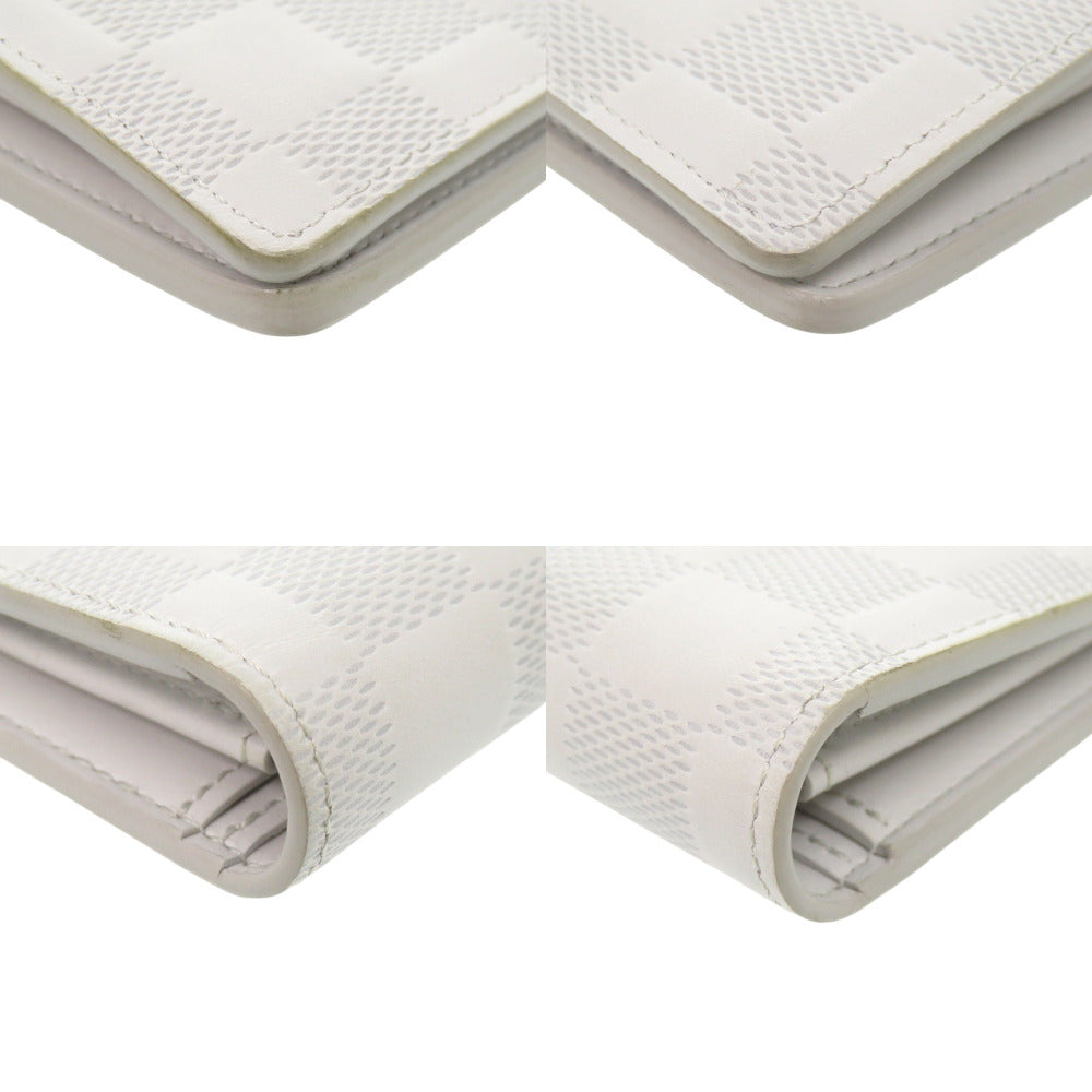Louis Vuitton Long Wallet Purse N60335 Damier Anfini White Damier Portefeuille Braza Mens