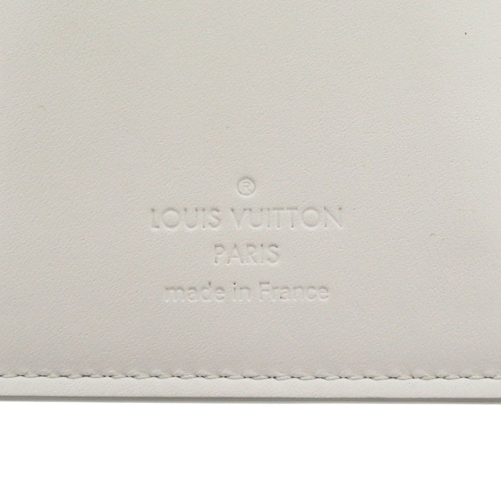 Louis Vuitton Long Wallet Purse N60335 Damier Anfini White Damier Portefeuille Braza Mens
