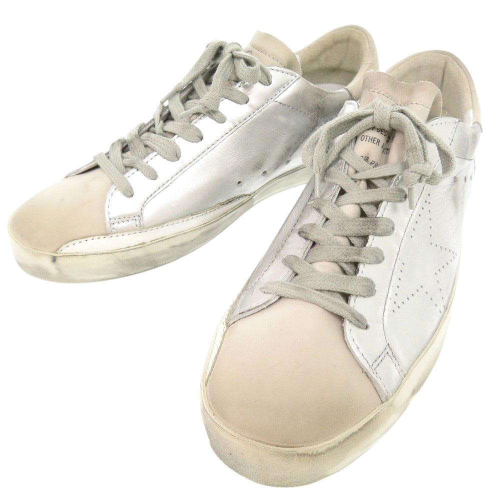 Golden Goose Sneakers G32Ms590.E68 Leather Silver Superstar 41