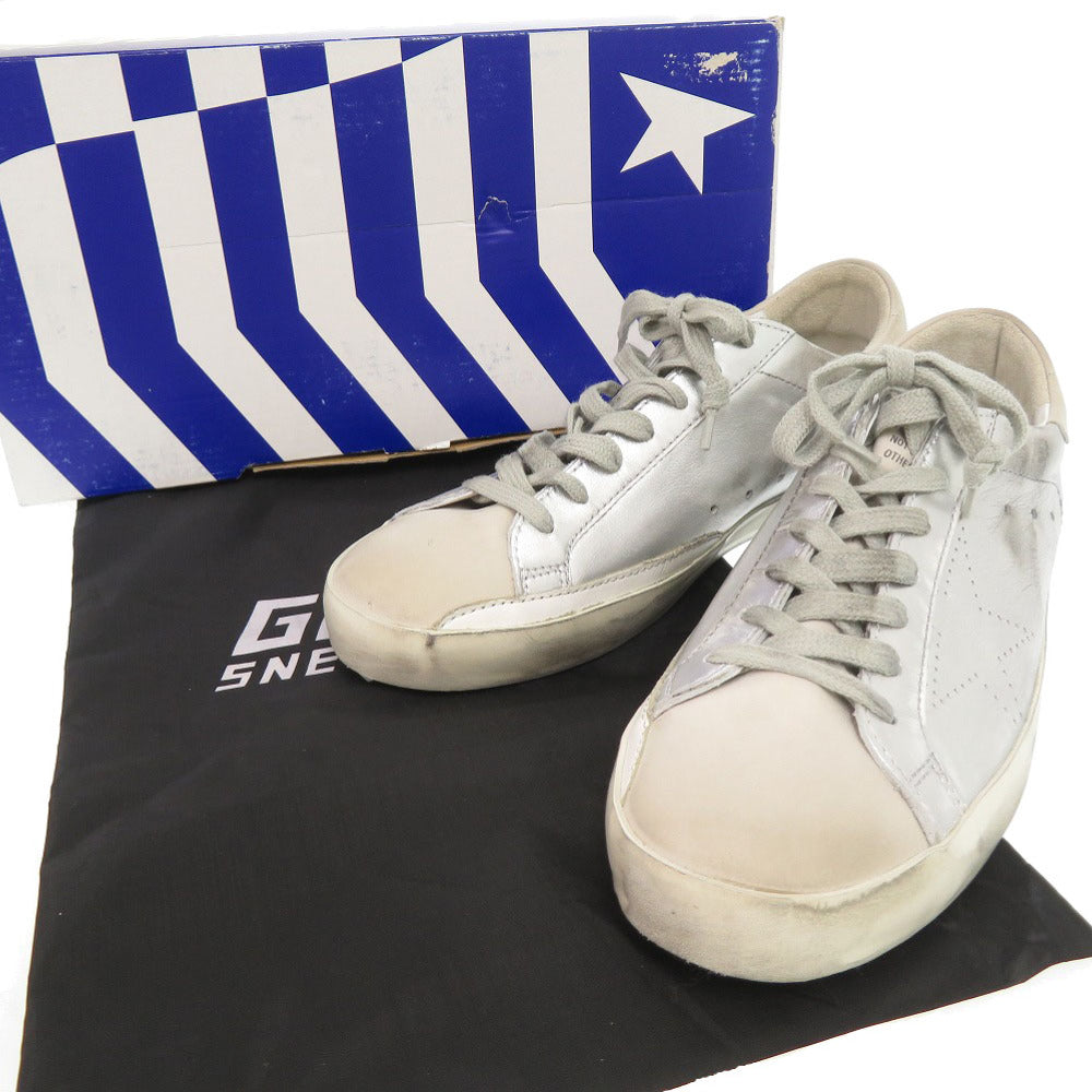 Golden Goose Sneakers G32Ms590.E68 Leather Silver Superstar 41