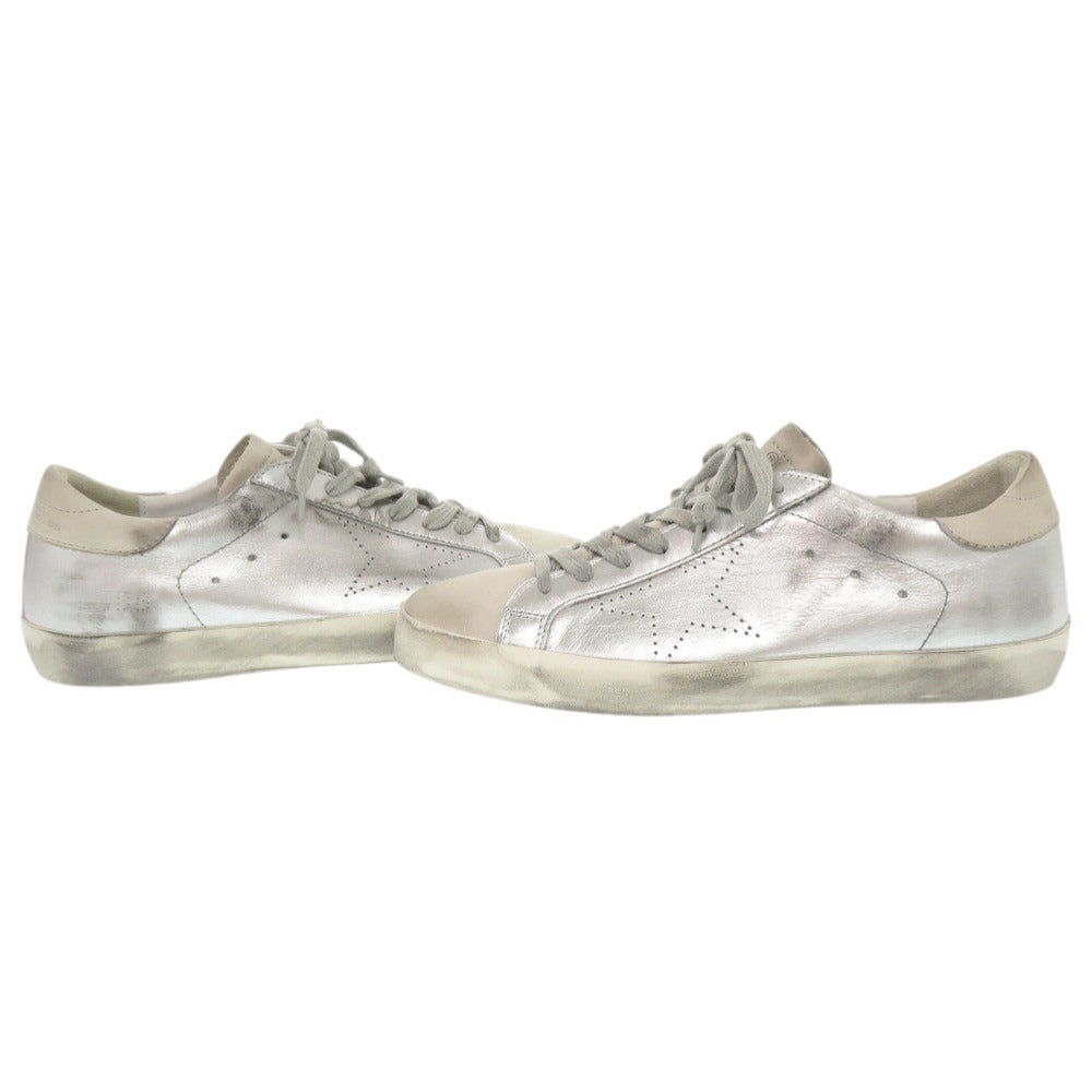 Golden Goose Sneakers G32Ms590.E68 Leather Silver Superstar 41