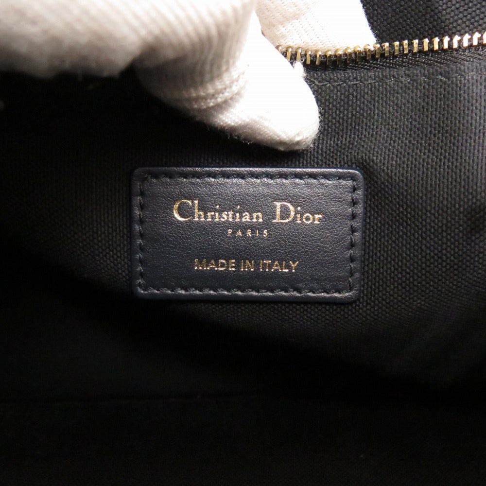 Christian Dior Handbag M1325Czbb Canvas, Leather Multicolor 2Way Oblique Book Tote Small Women