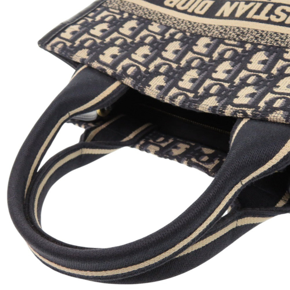 Christian Dior Handbag M1325Czbb Canvas, Leather Multicolor 2Way Oblique Book Tote Small Women