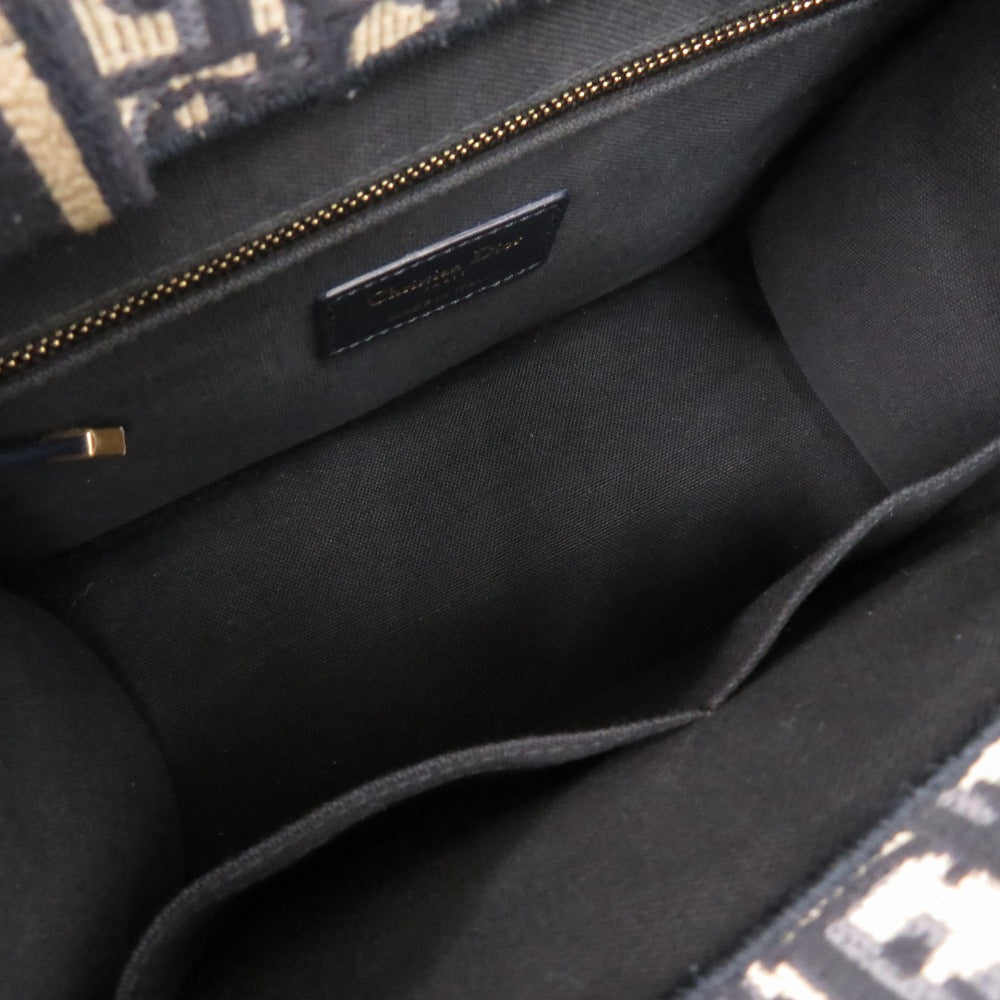 Christian Dior Handbag M1325Czbb Canvas, Leather Multicolor 2Way Oblique Book Tote Small Women