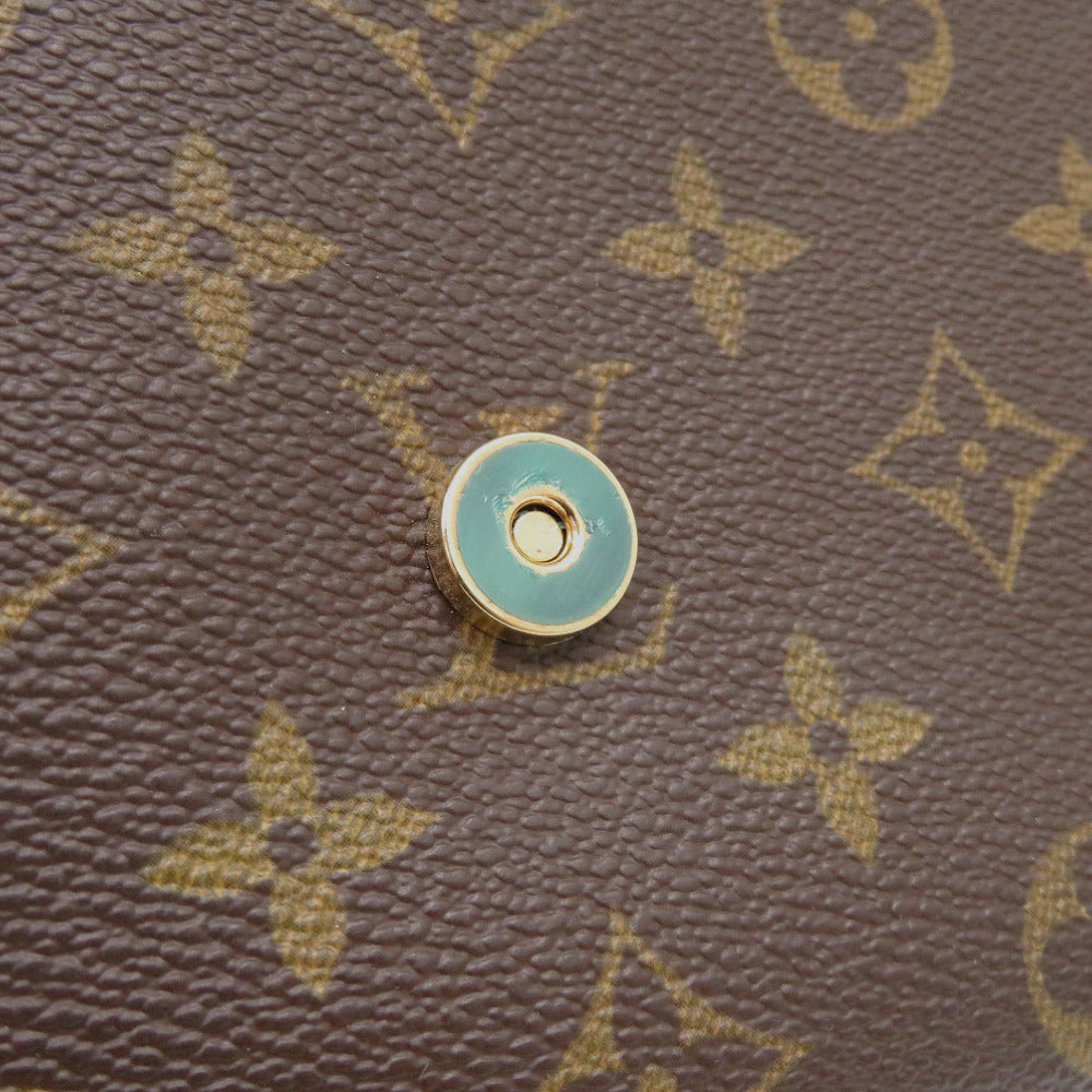 Louis Vuitton Shoulder Bag M51852 Monogram Canvas Brown Monogram Pochette Twin Gm Women
