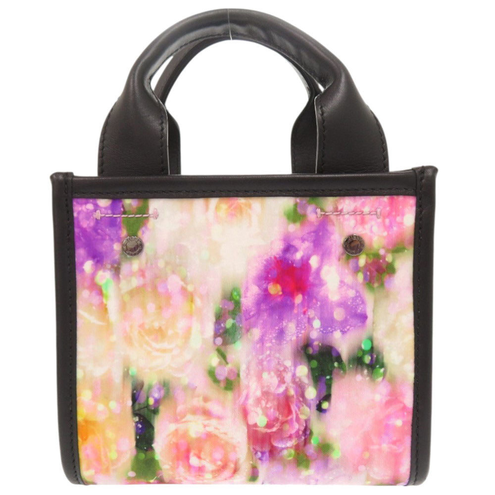 Jimmy Choo Handbag Nylon, Leather Pink 2Way Mini Bag Floral Women