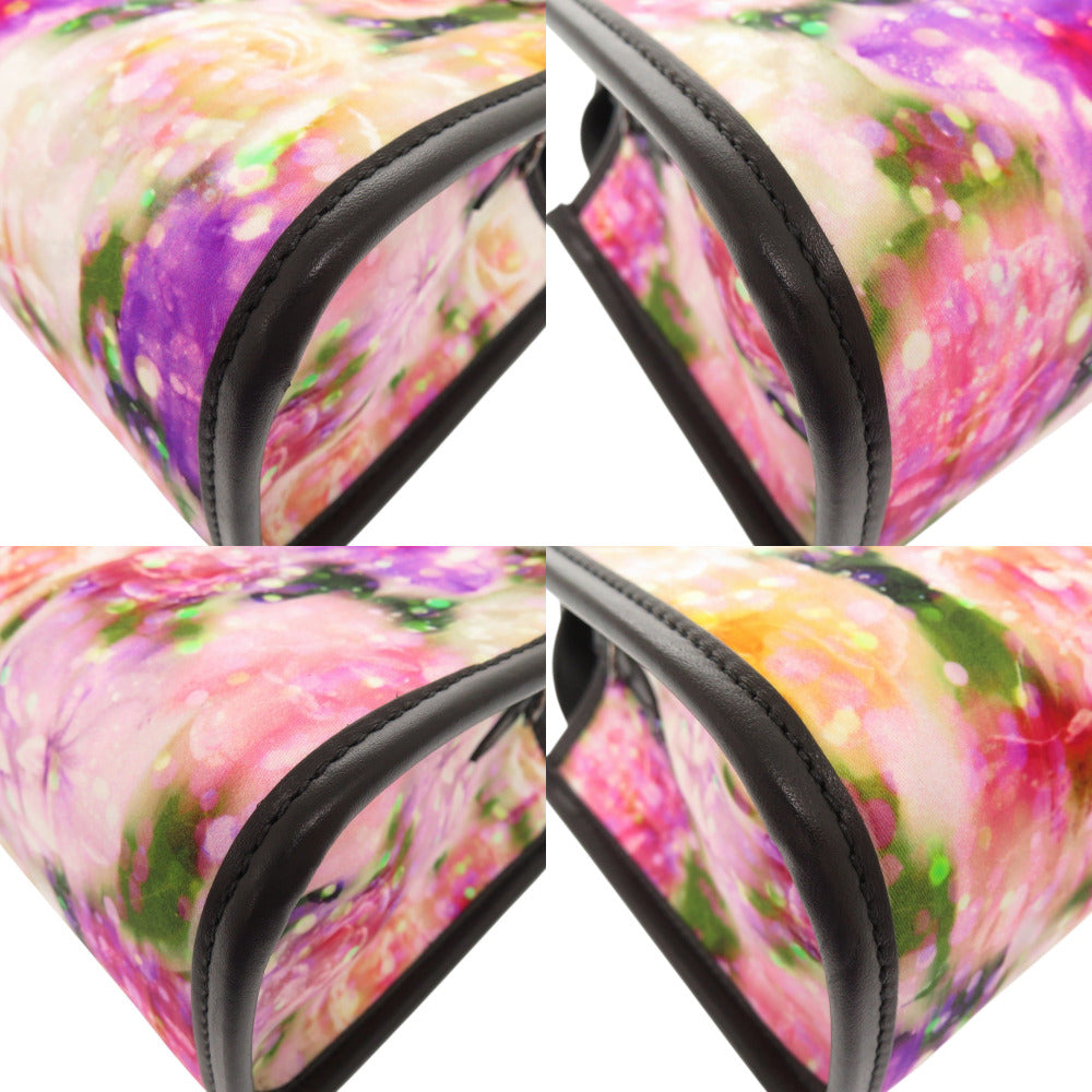 Jimmy Choo Handbag Nylon, Leather Pink 2Way Mini Bag Floral Women