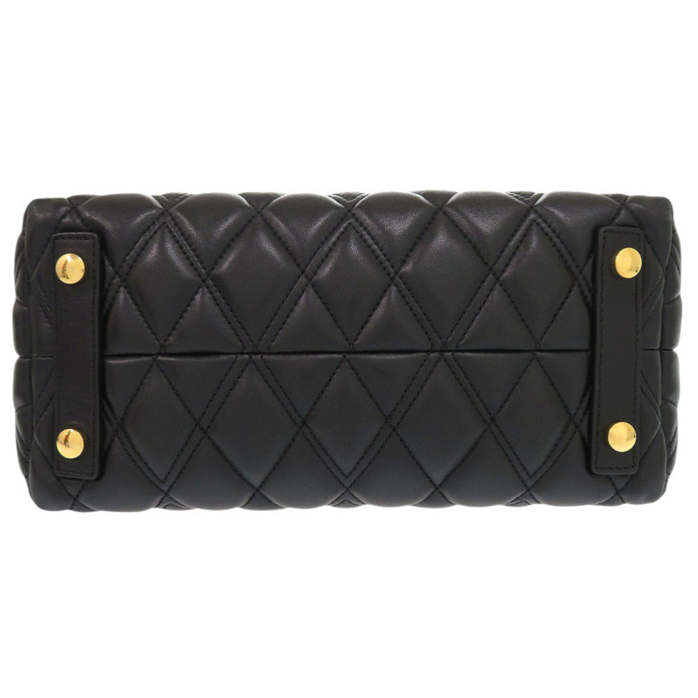 Burberry Handbag Leather Black 2Way Women