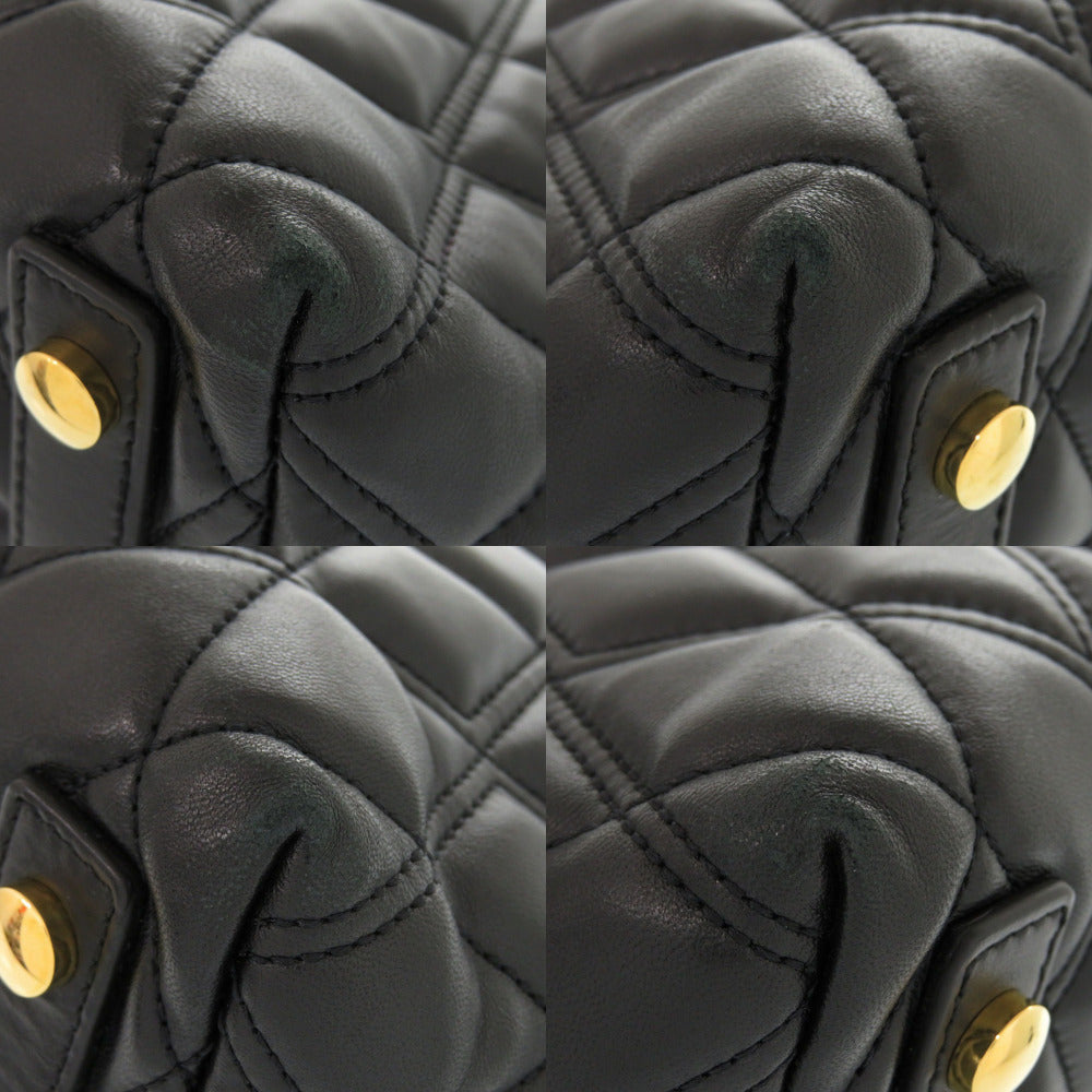 Burberry Handbag Leather Black 2Way Women