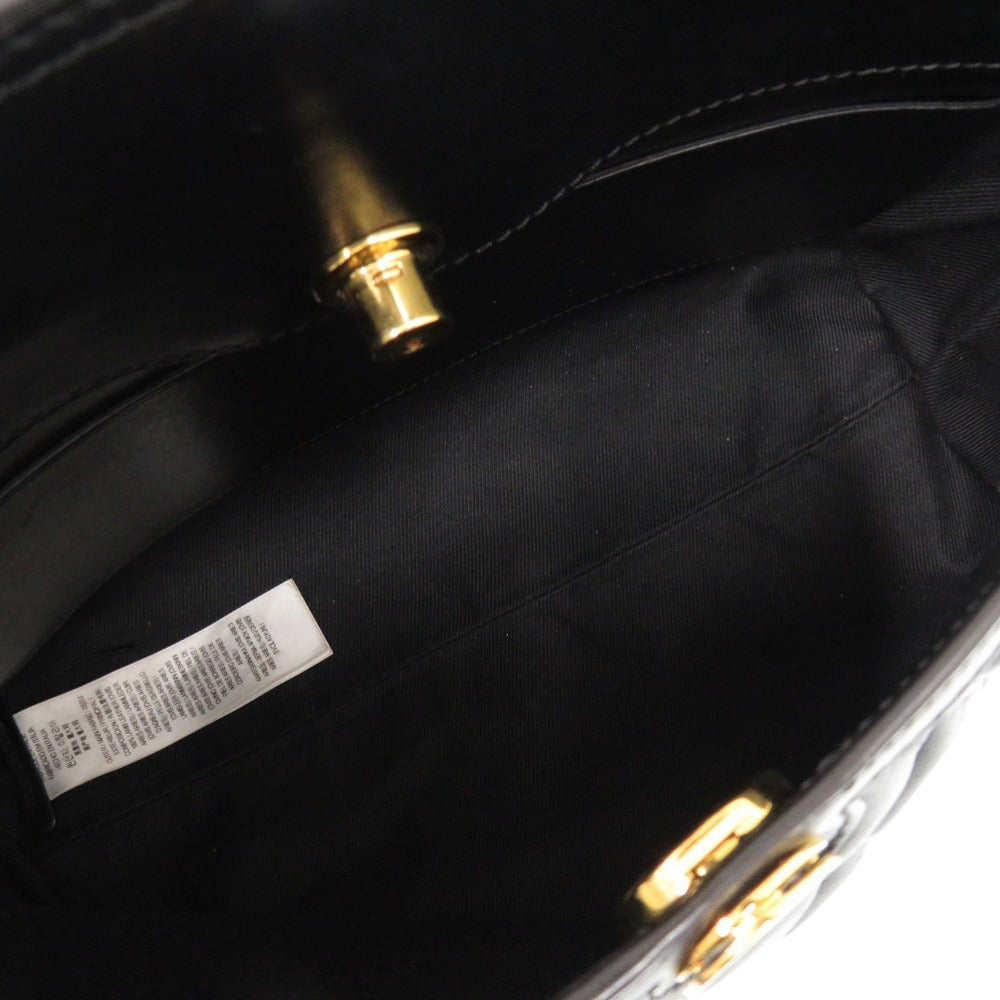 Burberry Handbag Leather Black 2Way Women