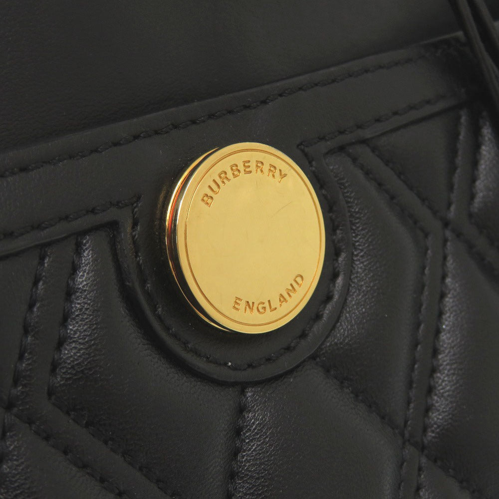 Burberry Handbag Leather Black 2Way Women