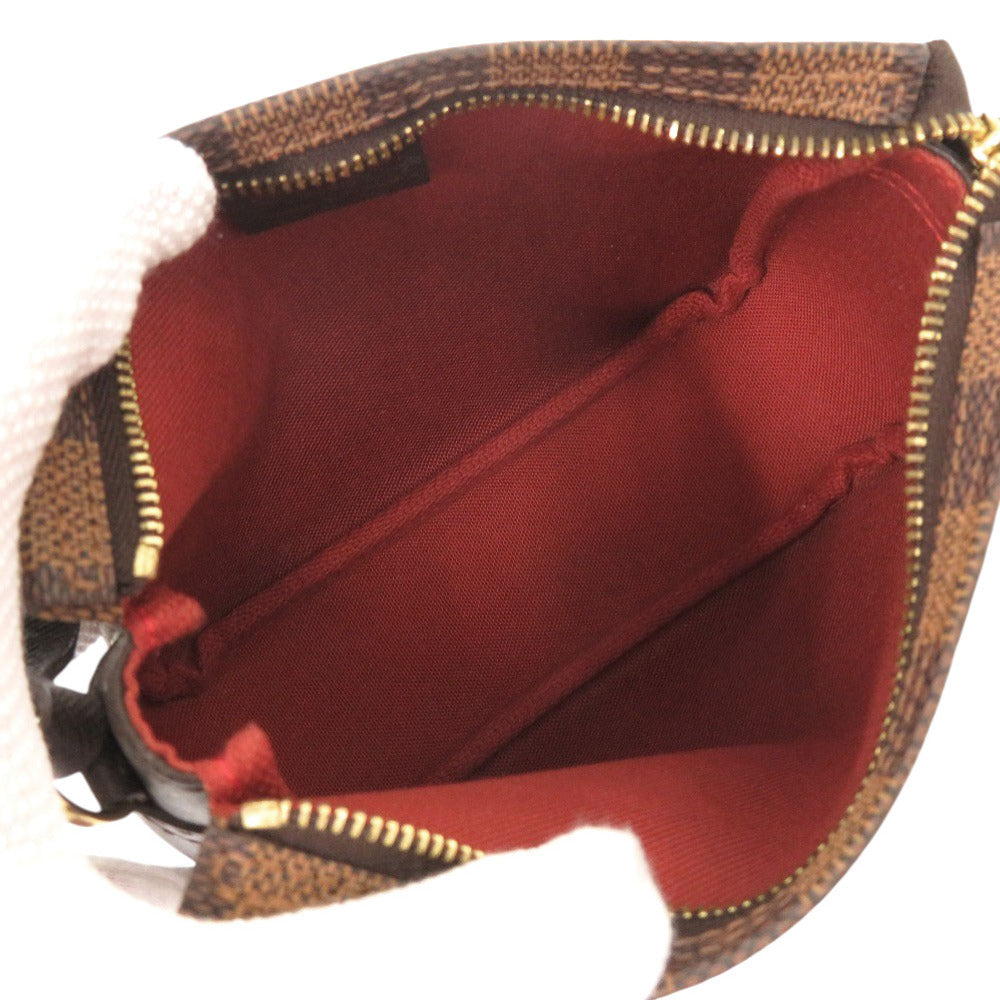 Louis Vuitton Handbag N51982 Damier Canvas Brown Damier Truth Makeup Women