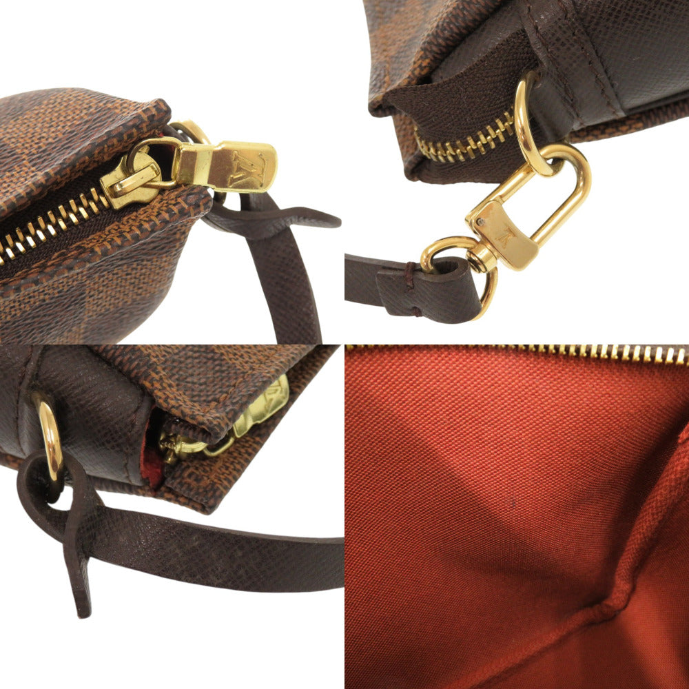 Louis Vuitton Handbag N51982 Damier Canvas Brown Damier Truth Makeup Women