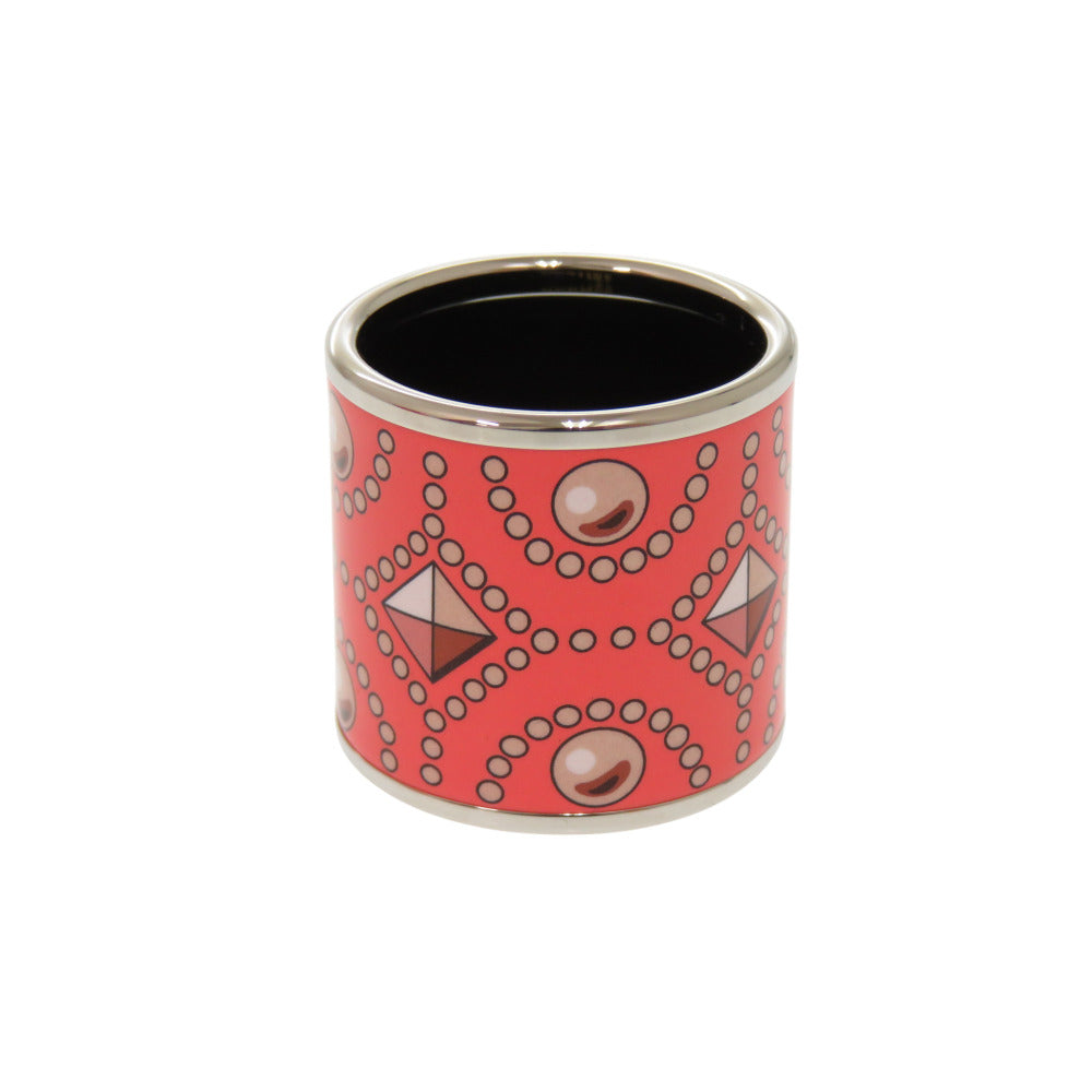 Hermes Scarf Ring Metal Multi Enamel Collier De Chien Women