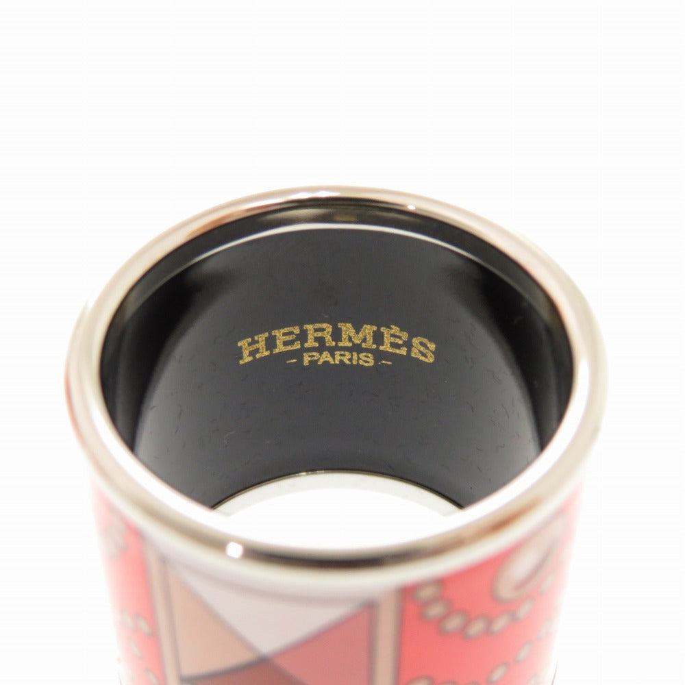 Hermes Scarf Ring Metal Multi Enamel Collier De Chien Women