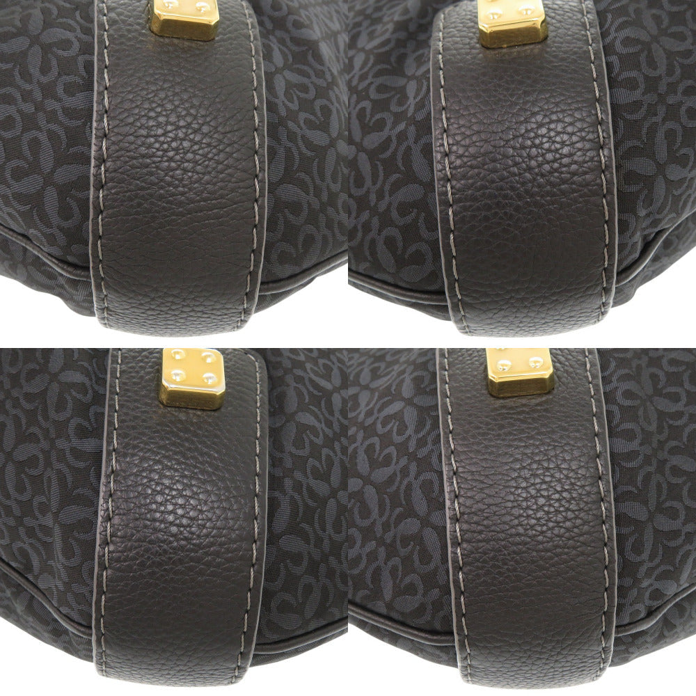 Loewe Shoulder Bag Canvas, Leather Navy One Shoulder Bag Women