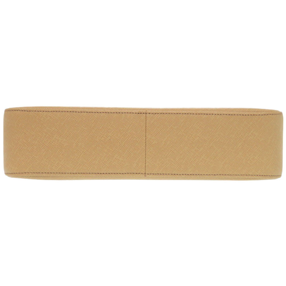 Burberry Shoulder Bag Leather Beige Women