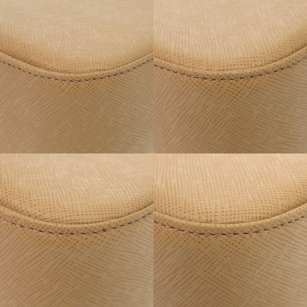 Burberry Shoulder Bag Leather Beige Women