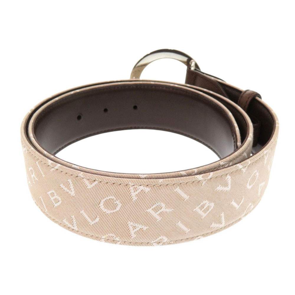 Bvlgari Belt Canvas, Leather Beige Logomania Bvlgari Bvlgari 105/42