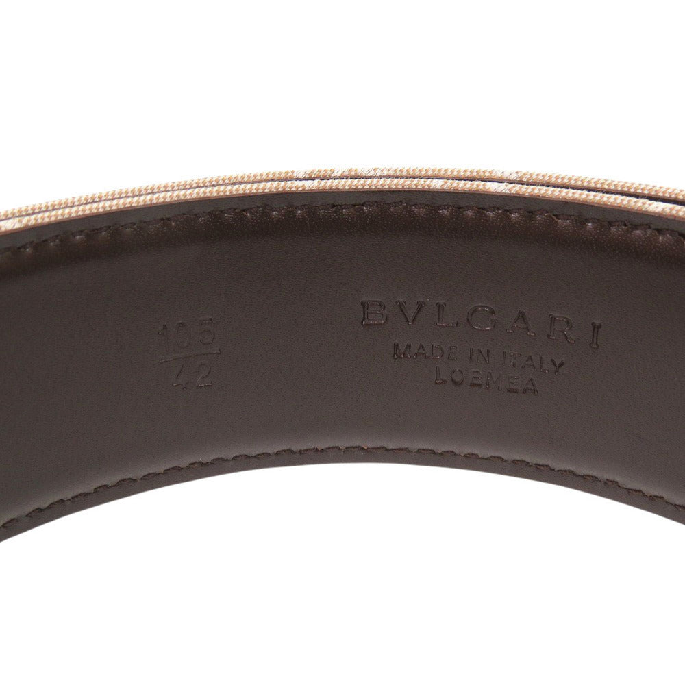 Bvlgari Belt Canvas, Leather Beige Logomania Bvlgari Bvlgari 105/42