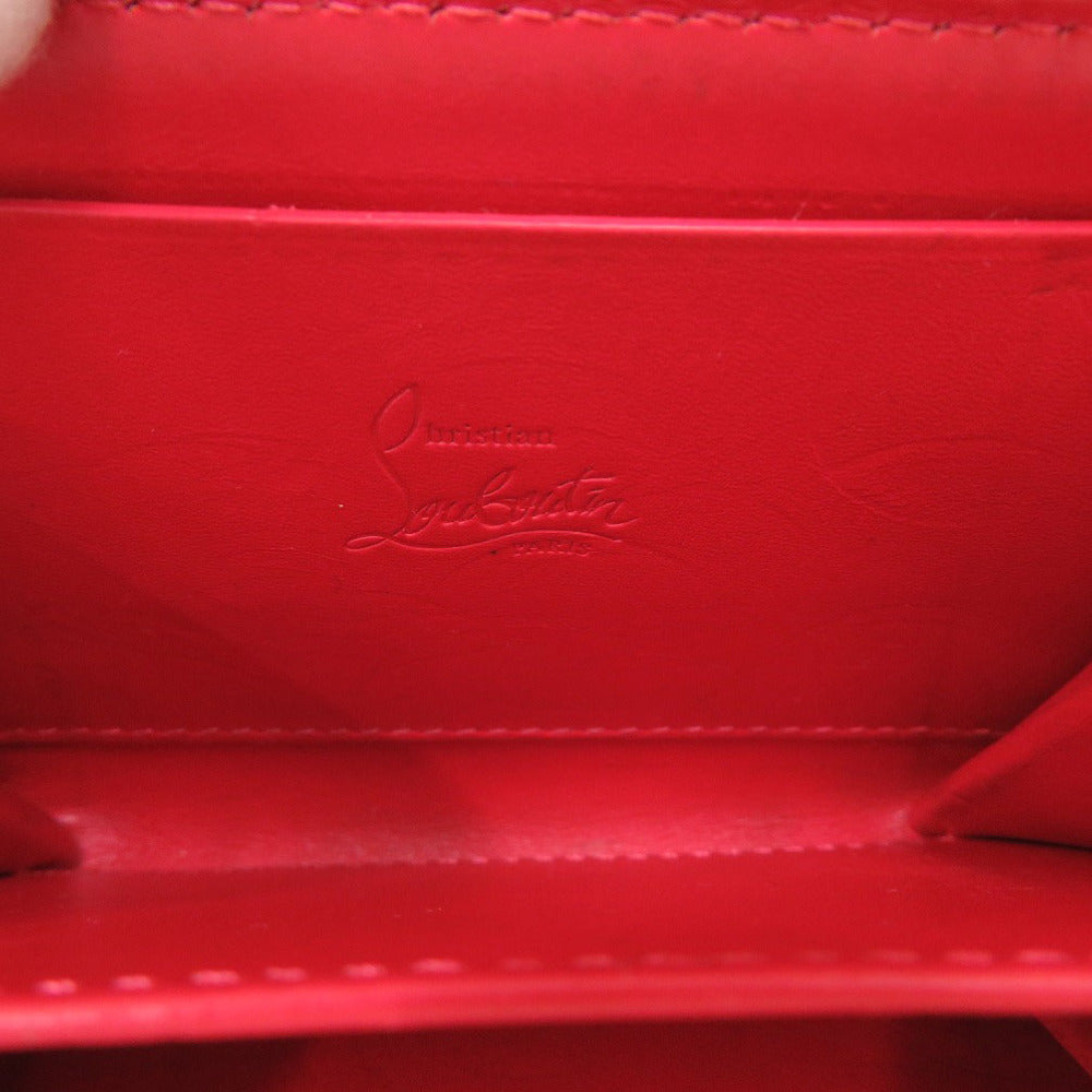 Christian Louboutin Coin Case Leather Black Studs Women
