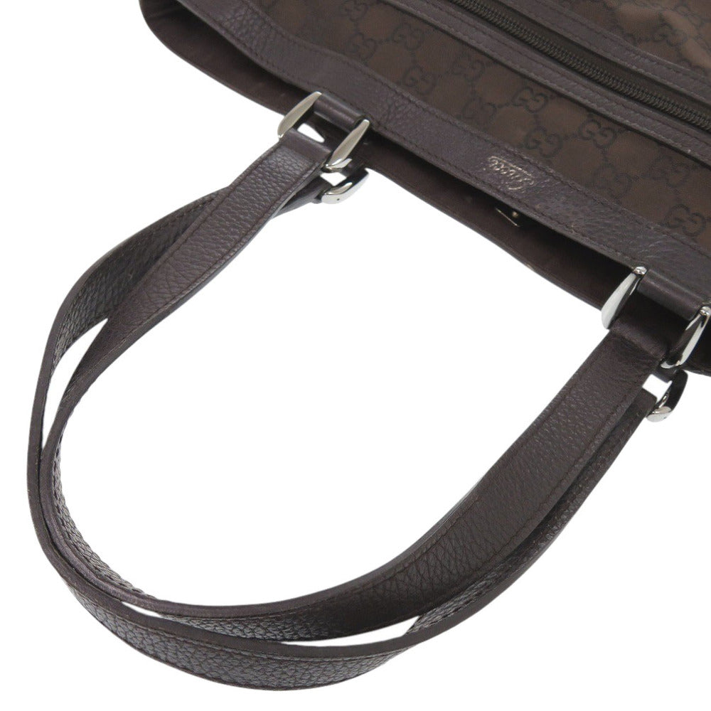 Gucci Tote Bag 268639 Nylon Brown Abbey Women