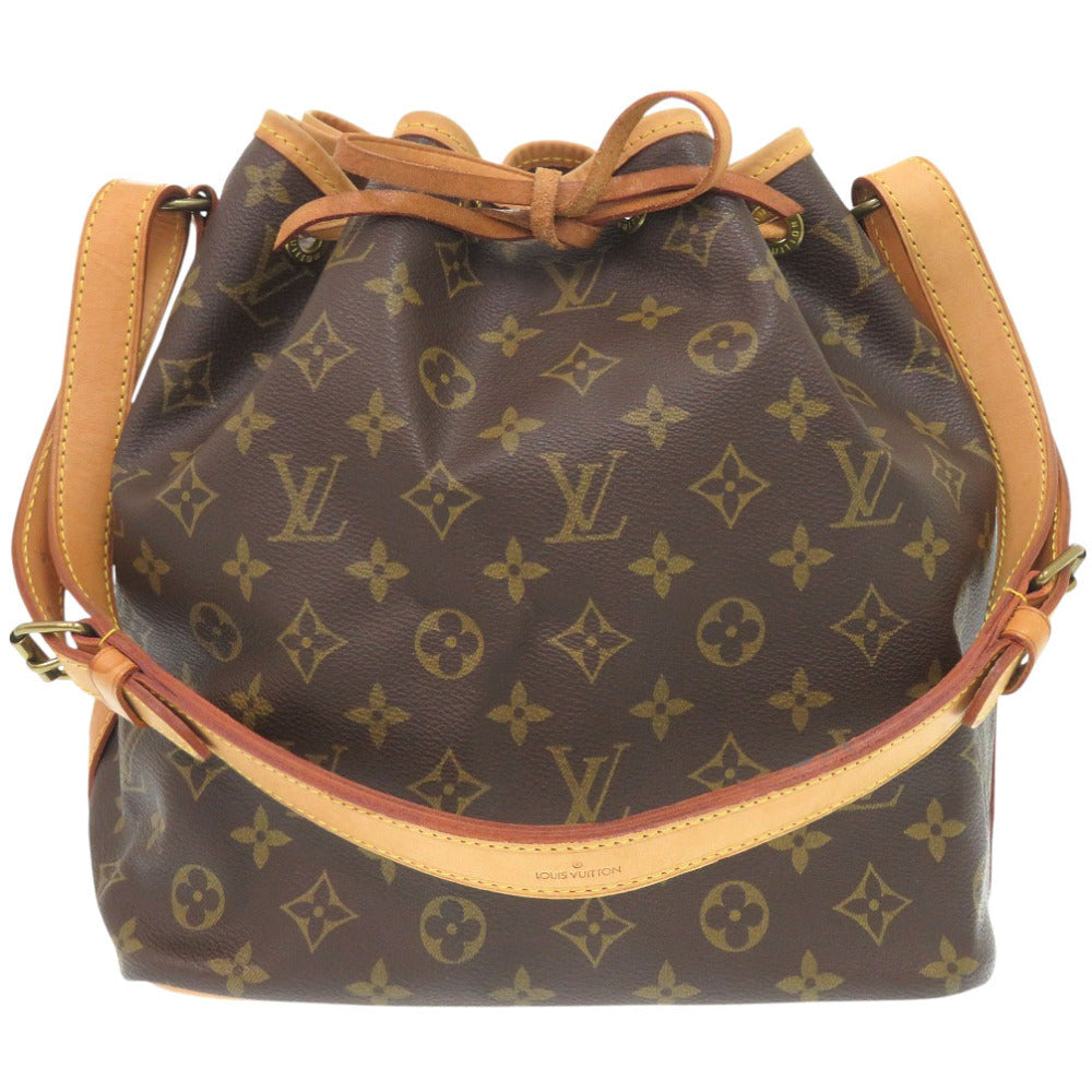 Louis Vuitton Shoulder Bag M40818 Monogram Canvas Brown Monogram Petit Noe Women