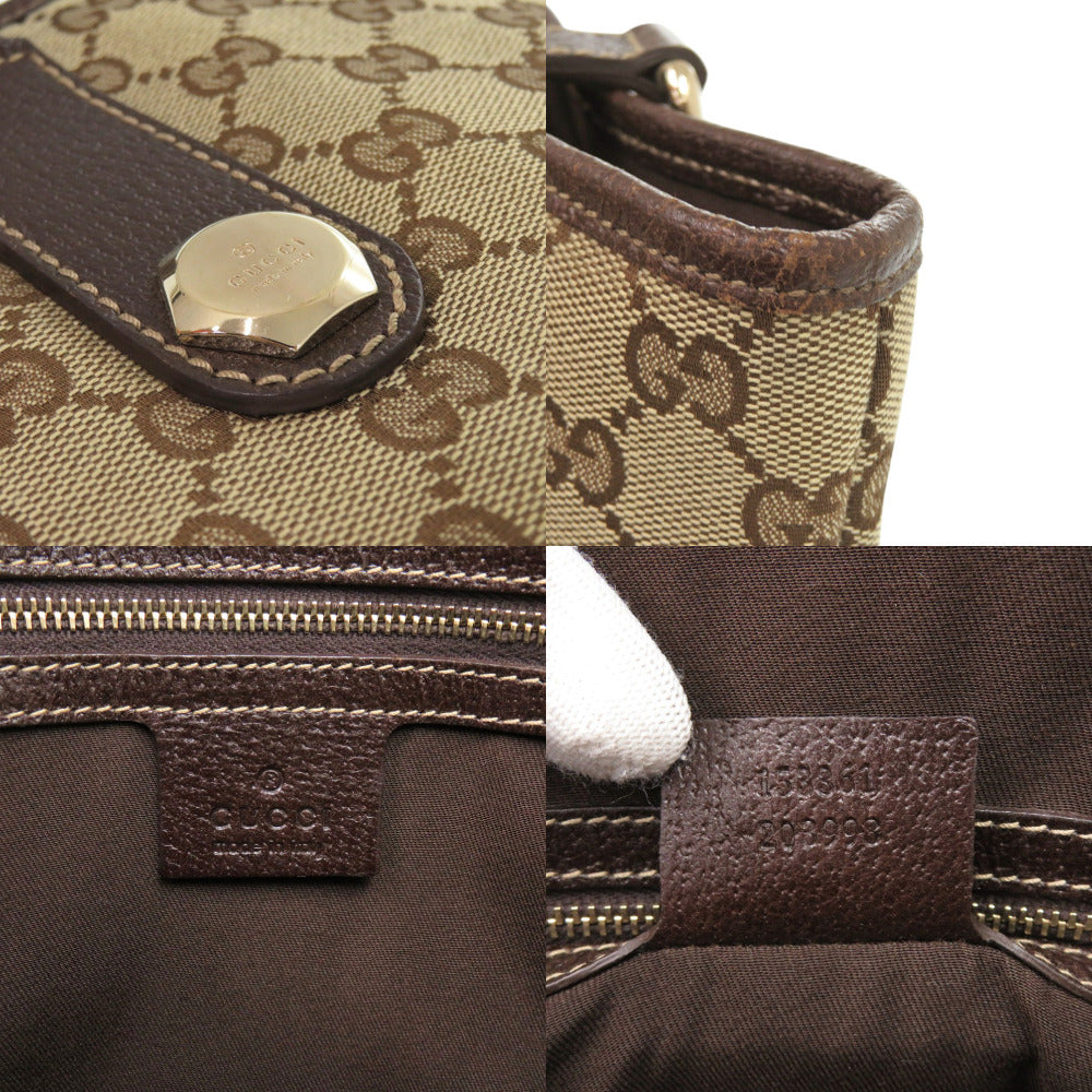 Gucci Tote Bag 153361 Gg Canvas Brown Women