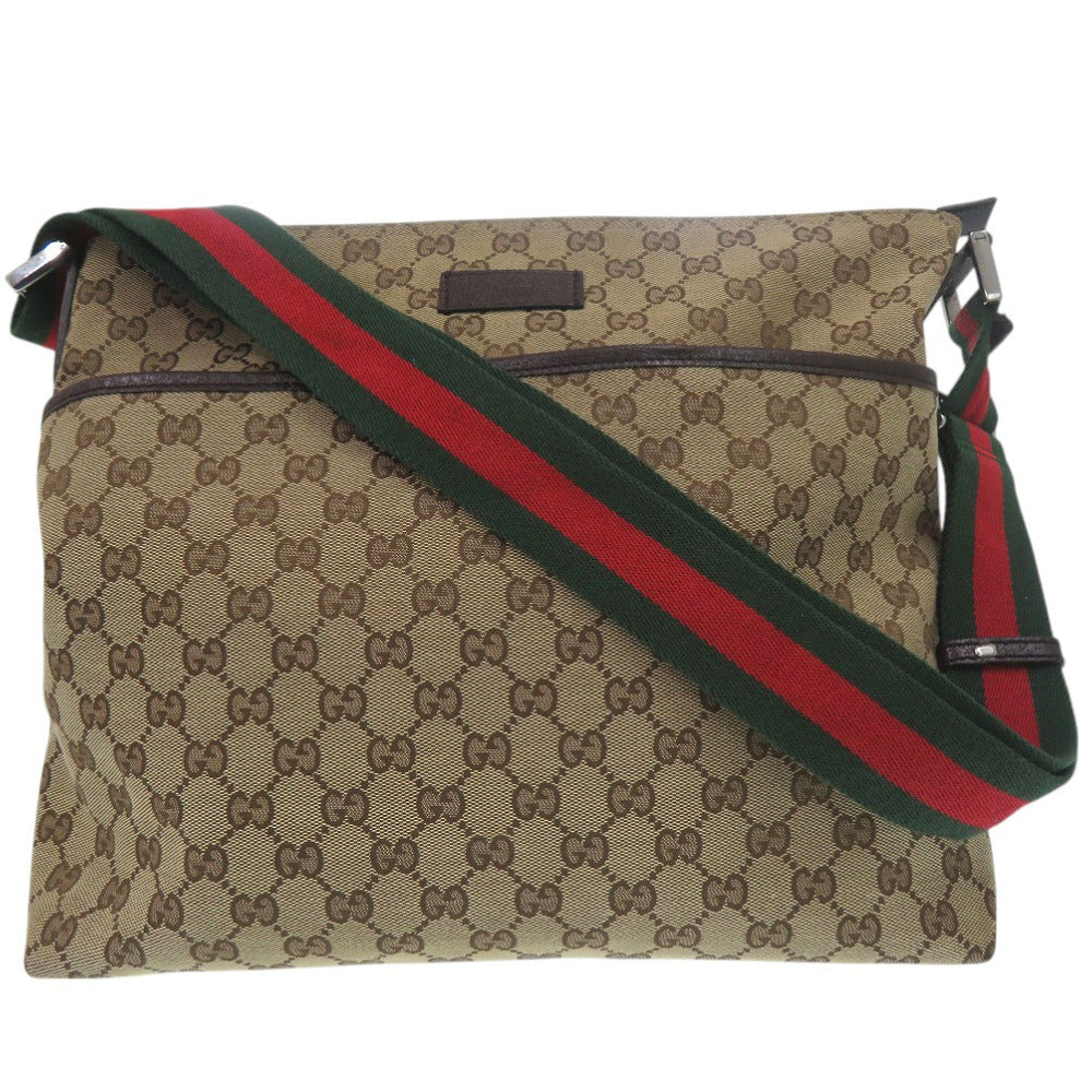 Gucci Shoulder Bag 189751 Gg Canvas Beige Shoulder Bag Sherry Line Women