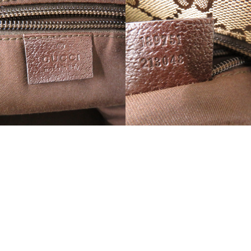 Gucci Shoulder Bag 189751 Gg Canvas Beige Shoulder Bag Sherry Line Women