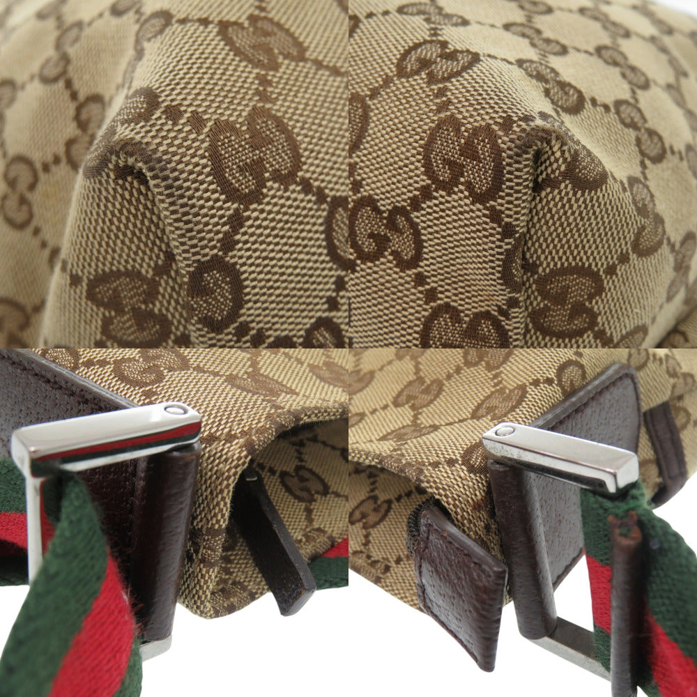 Gucci Shoulder Bag 189751 Gg Canvas Beige Shoulder Bag Sherry Line Women