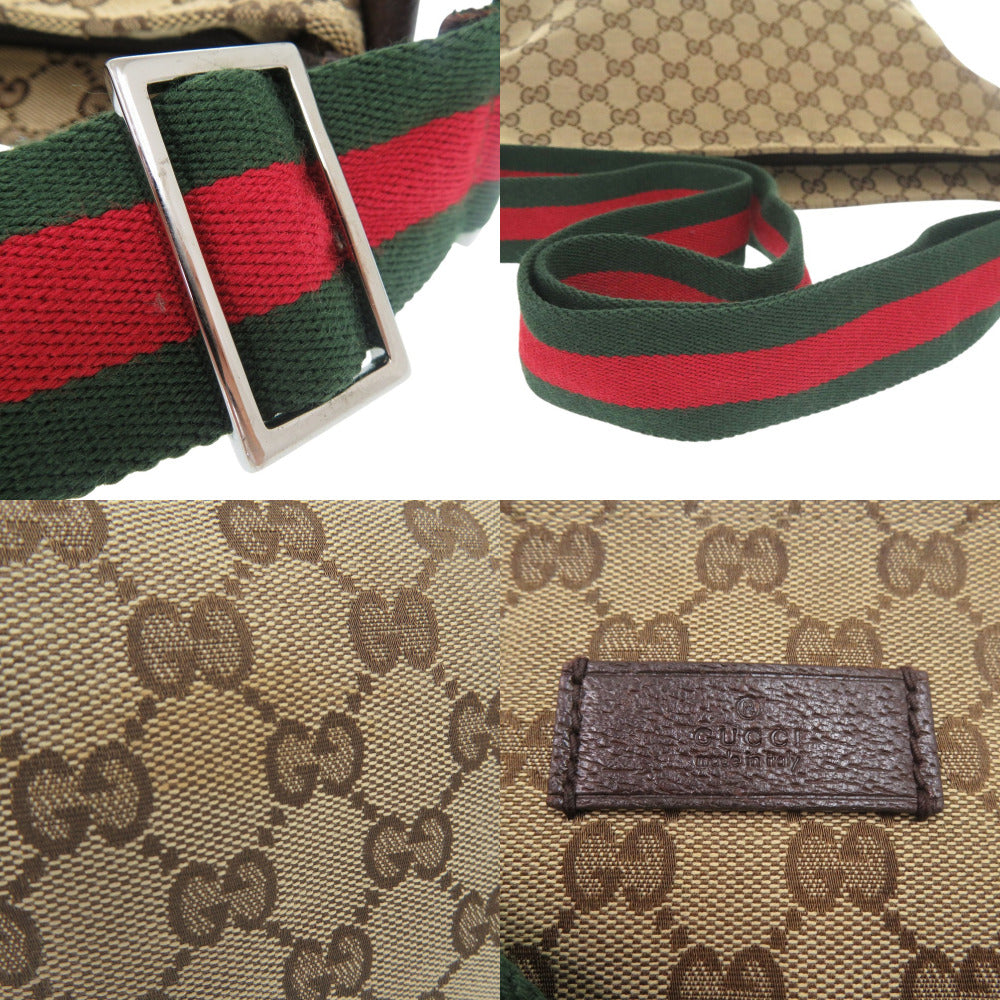 Gucci Shoulder Bag 189751 Gg Canvas Beige Shoulder Bag Sherry Line Women