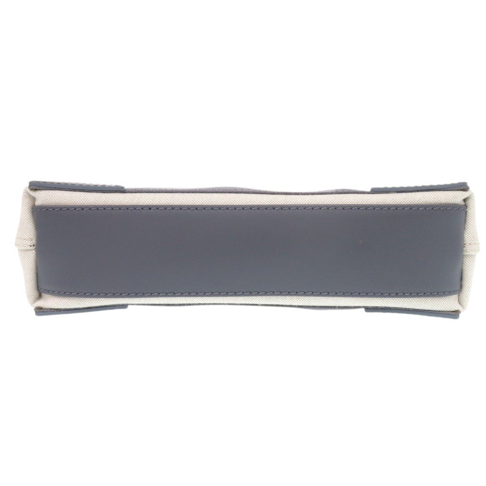 Balenciaga Handbag 390346 Canvas, Leather Gray Navy Cabas Xs Women