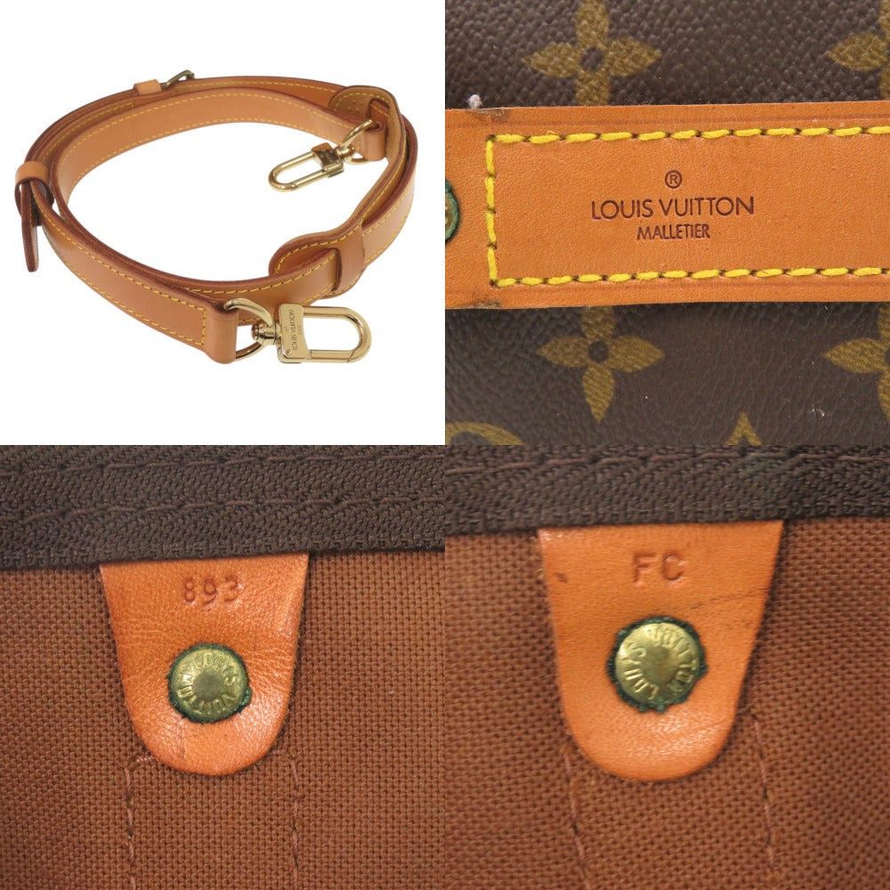 Louis Vuitton Boston Duffel Bag M41416 Monogram Canvas Brown Monogram Keepall Bandouliere50