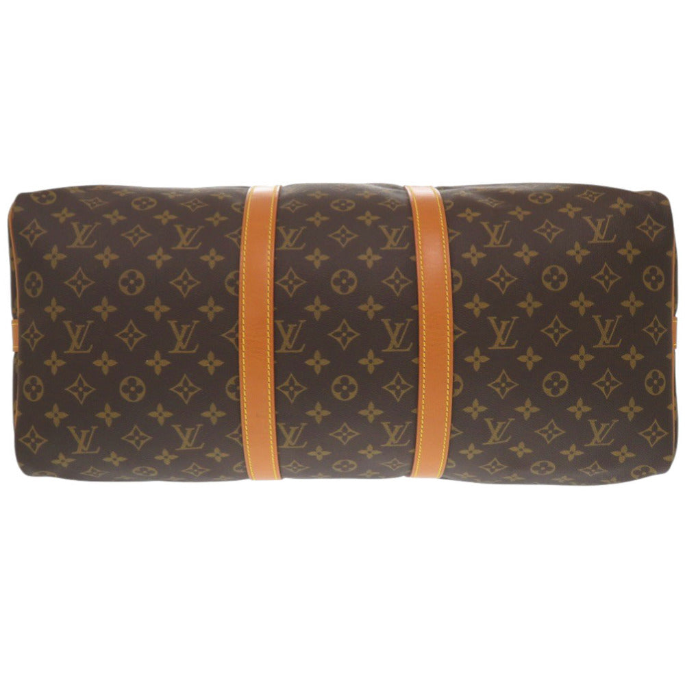 Louis Vuitton Boston Duffel Bag M41416 Monogram Canvas Brown Monogram Keepall Bandouliere50