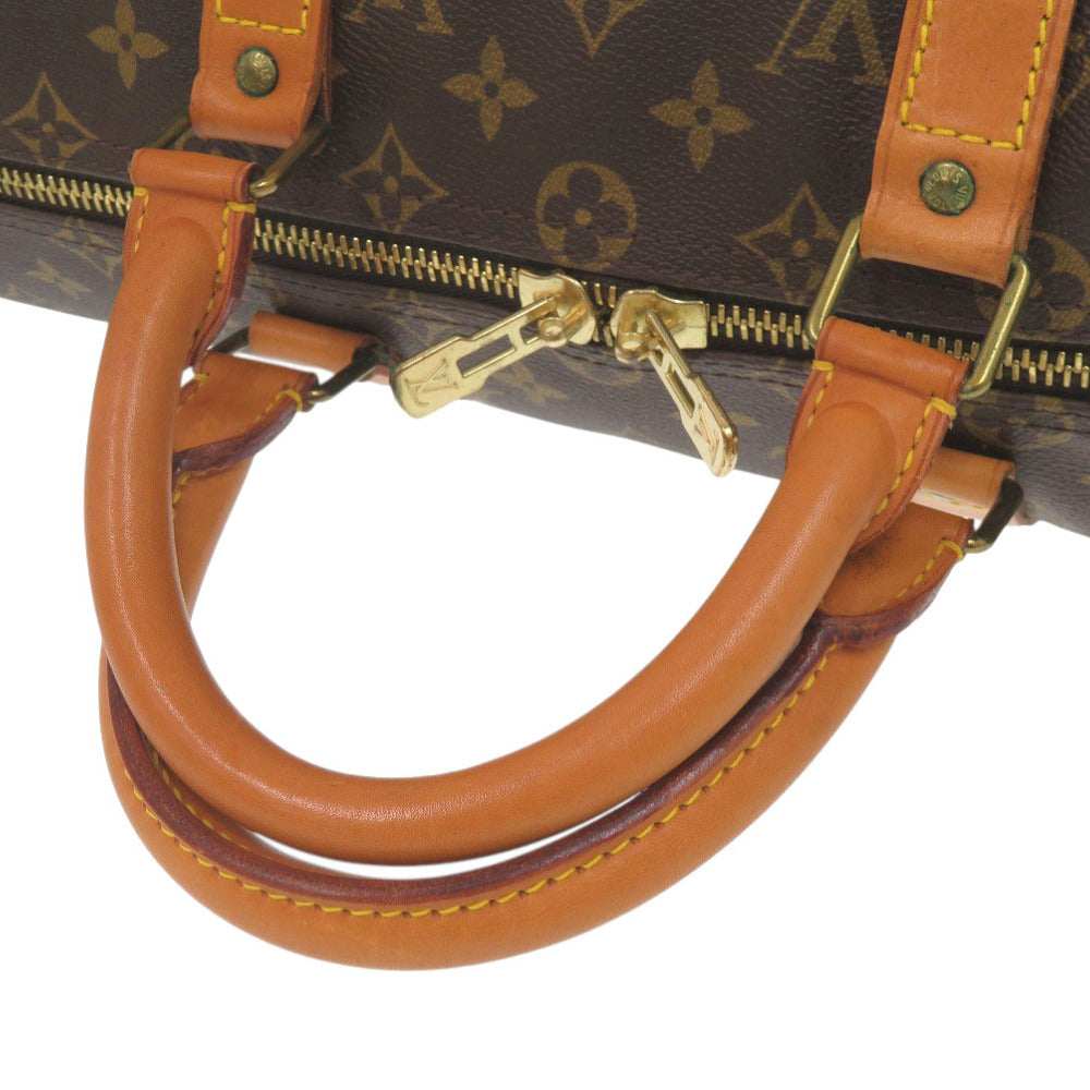 Louis Vuitton Boston Duffel Bag M41416 Monogram Canvas Brown Monogram Keepall Bandouliere50